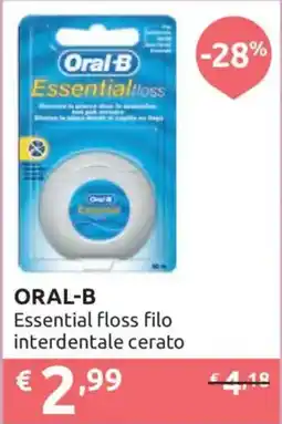Ipersoap ORAL-B Essential floss filo interdentale cerato offerta