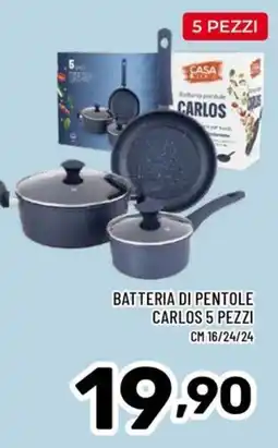 Il Centesimo Batteria di pentole Carlos offerta