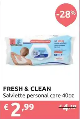 Ipersoap FRESH & CLEAN Salviette personal care offerta