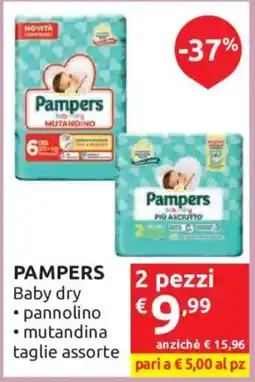 Ipersoap Pampers Baby dry offerta