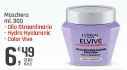 Supermercati Dok L'ORÉAL PARIS ELVIVE HYDRA HYALURONIC MASCHERA offerta