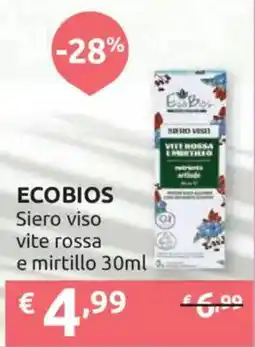 Ipersoap ECOBIOS Siero viso vite rossa e mirtillo offerta