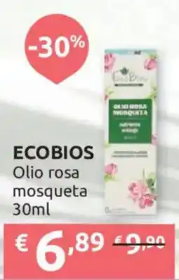 Ipersoap ECOBIOS Olio rosa mosqueta offerta