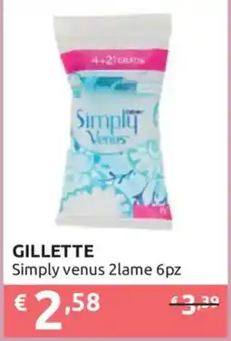 Ipersoap GILLETTE Simply venus 2lame offerta