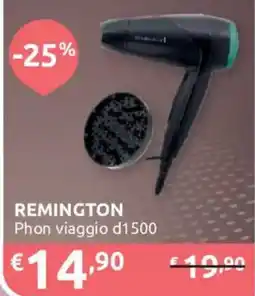Ipersoap REMINGTON Phon viaggio d1500 offerta