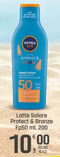 Supermercati Dok NIVEA SUN Latte Solare Protect & Bronze offerta