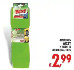Deco Superstore AREXONS WIZZY 4 PANNI IN MICROFIBRA 100% offerta