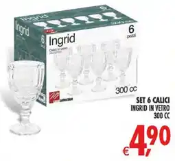 Deco Superstore Calici in vetro Ingrid offerta