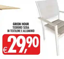 Deco Superstore GREEN HOUR TEODORO SEDIA offerta