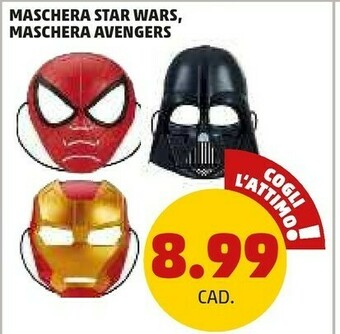 PENNY Maschera star wars/ maschera avengers offerta