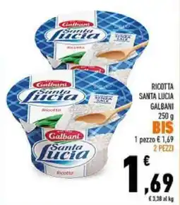 Conad Ricotta Santa Lucia Galbani offerta