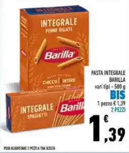 Conad Pasta integrale Barilla offerta