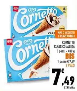 Conad Cornetto Classico Algida offerta