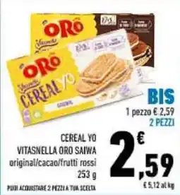 Conad CEREAL YO VITASNELLA ORO SAIWA offerta