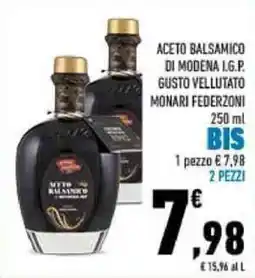 Conad Aceto Balsamico di Modena I.G.P. Gusto Vellutato Monari Federzoni offerta