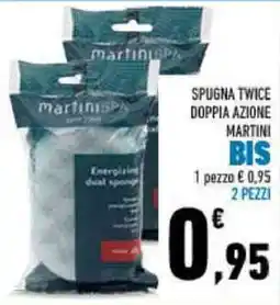 Conad SPUGNA TWICE DOPPIA AZIONE MARTINI BIS offerta