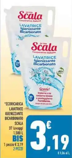 Conad Ecoricarica lavatrice igienizzante bicarbonato Scala offerta
