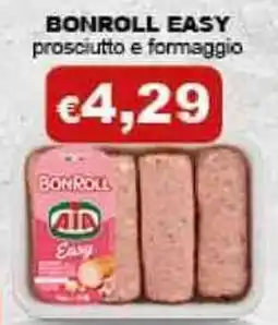 Conad Bonroll Easy prosciutto e formaggio offerta