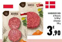 Conad HAMBURGER SKIN di Masuria di Danese offerta