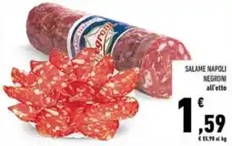 Conad Salame Napoli Negroni offerta