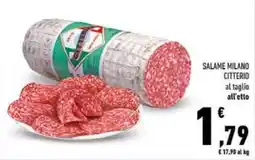 Conad Salame Milano Citterio offerta