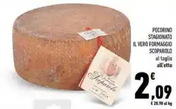 Conad Pecorino stagionato Scoparolo offerta