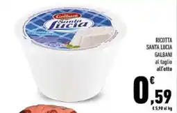 Conad Ricotta Santa Lucia Galbani offerta