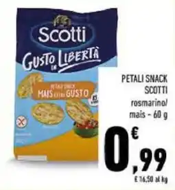 Conad PETALI SNACK SCOTTI offerta
