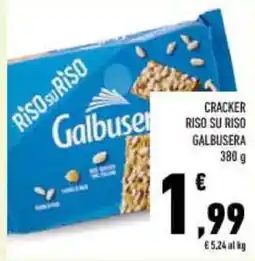 Conad Cracker Riso su Riso Galbusera offerta