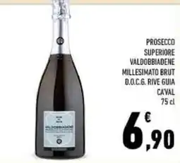 Conad Prosecco Superiore Valdobbiadene Millesimato Brut D.O.C.G. Rive Guia Cavall offerta