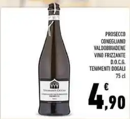 Conad Prosecco Conegliano Valdobbiadene Vino Frizzante D.O.C.G. Tenimenti Dogali offerta