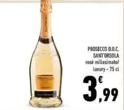 Conad Prosecco D.O.C. Sant'Orsola rosé millesimato/ Luxury offerta