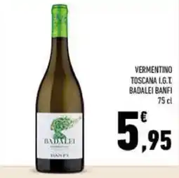 Conad Vermentino Toscana I.G.T. Badalei Banfi offerta