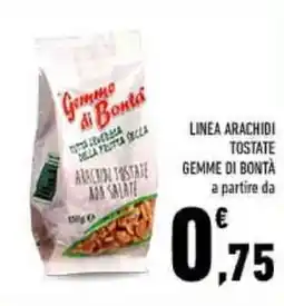 Conad Arachidi Tostate Gemme di Bontà offerta