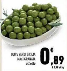 Conad Olive verdi sicilia maxi granata offerta