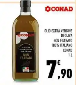 Conad Olio extra vergine di oliva non filtrato CONAD offerta