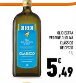 Conad Olio Extra Vergine di Oliva Classico De Cecco offerta