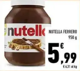 Conad Nutella Ferrero offerta