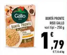 Conad BONTÀ PRONTE RISO GALLO offerta
