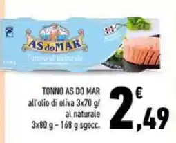 Conad TONNO AS DO MAR offerta