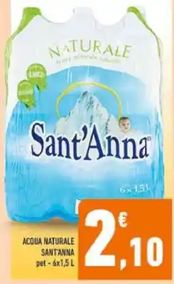 Conad Acqua Naturale Sant'Anna offerta