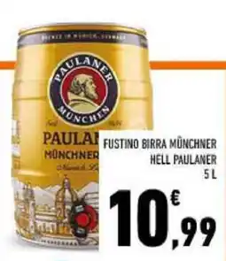 Conad Fustino Birra Münchner Hell Paulaner offerta