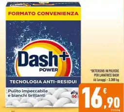 Conad Detersivo in polvere per lavatrice Dash offerta