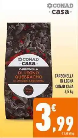 Conad Carbonella di legno Quebracho CONAD casa offerta