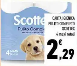 Conad Carta igienica pulito completo Scottex offerta