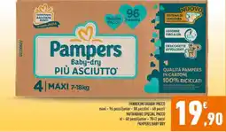 Conad Pampers Baby-dry PIÙ ASCIUTTO offerta