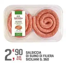 A&O Salsiccia di suino di filiera Siciliani offerta