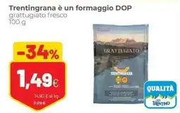 Coop Trentingrana grattugiato fresco offerta