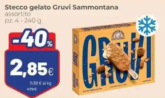 Coop Stecco gelato Gruvi Sammontana offerta