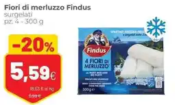 Coop Fiori di merluzzo Findus offerta